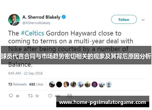 球员代言合同与市场趋势密切相关的现象及其背后原因分析