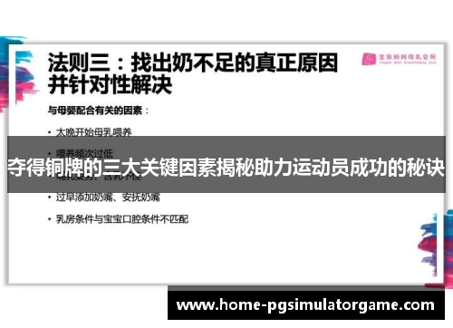 夺得铜牌的三大关键因素揭秘助力运动员成功的秘诀