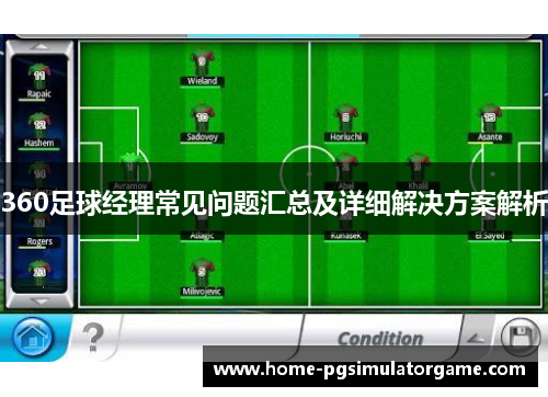 360足球经理常见问题汇总及详细解决方案解析