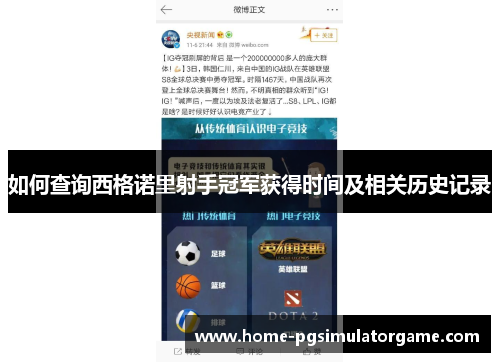 如何查询西格诺里射手冠军获得时间及相关历史记录